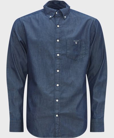 Gant Skjorter REG INDIGO BD 3040520 Blå